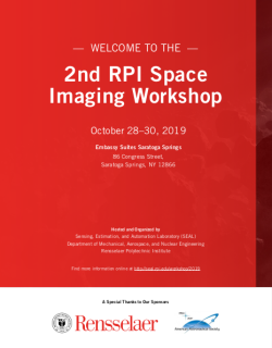 2nd Space Imaging Workshop